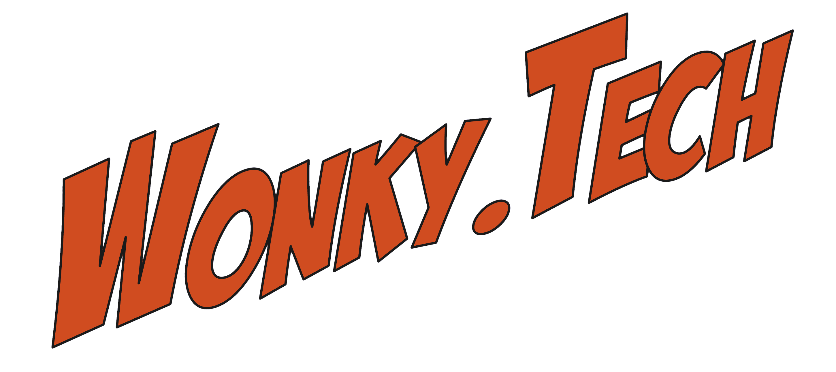 wonky text banner